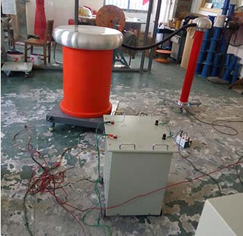 為清華大學現場調試30KVA-80KV工頻耐壓！