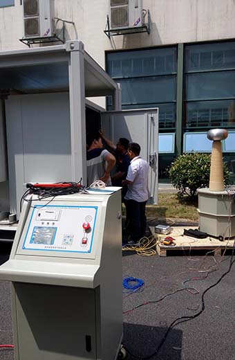 為合肥客戶定做的智能工頻耐壓30KVA-150KV-210KV完工??！
